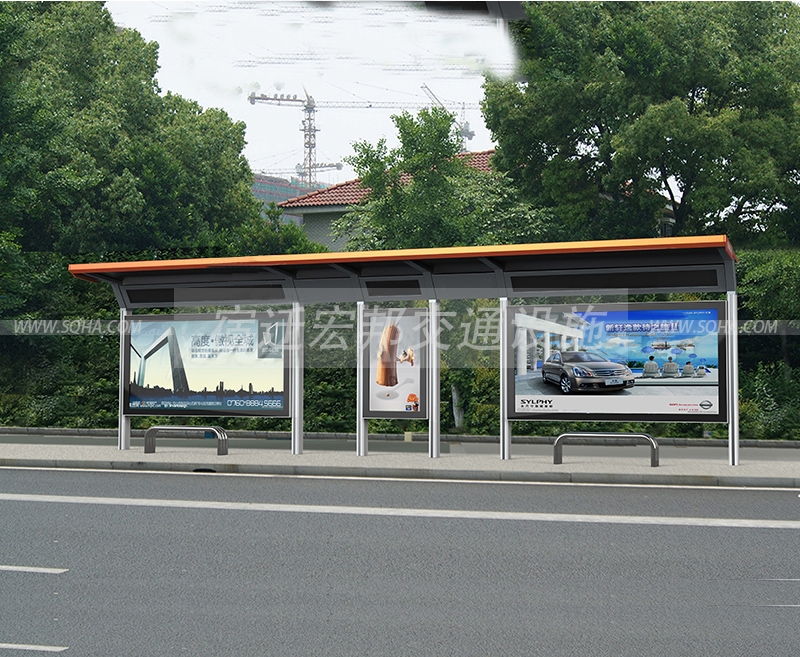 公交車(chē)候車(chē)亭廠家鋁型材候車(chē)亭